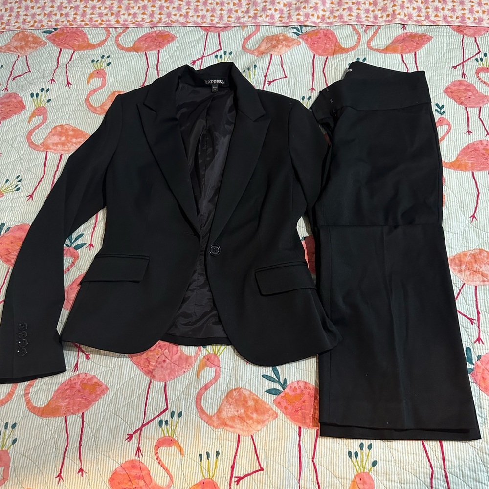 Express Black Women’s Suit Jacket and Skirt Set